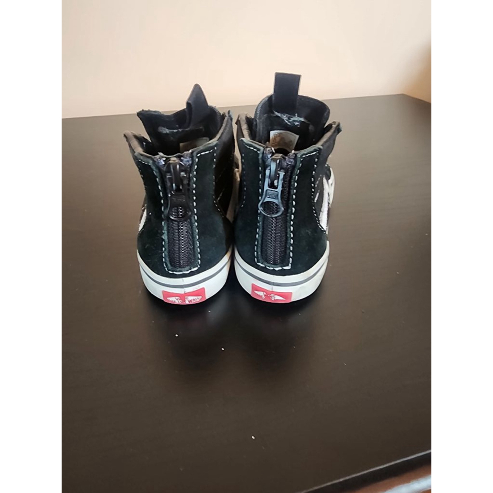 Boys Vans Sneakers Size 10 Black - Picture 4 of 7